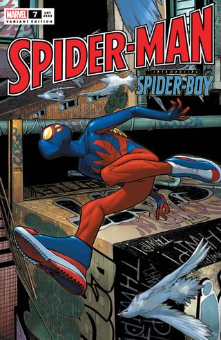 Spider-Man #7 cover art featuring Spider-Boy
