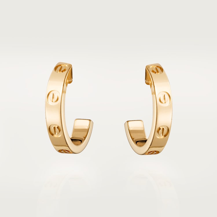#love# Hoop Earrings, Small Model