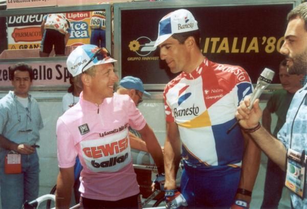 Evgeni Berzin and Miguel Indurain