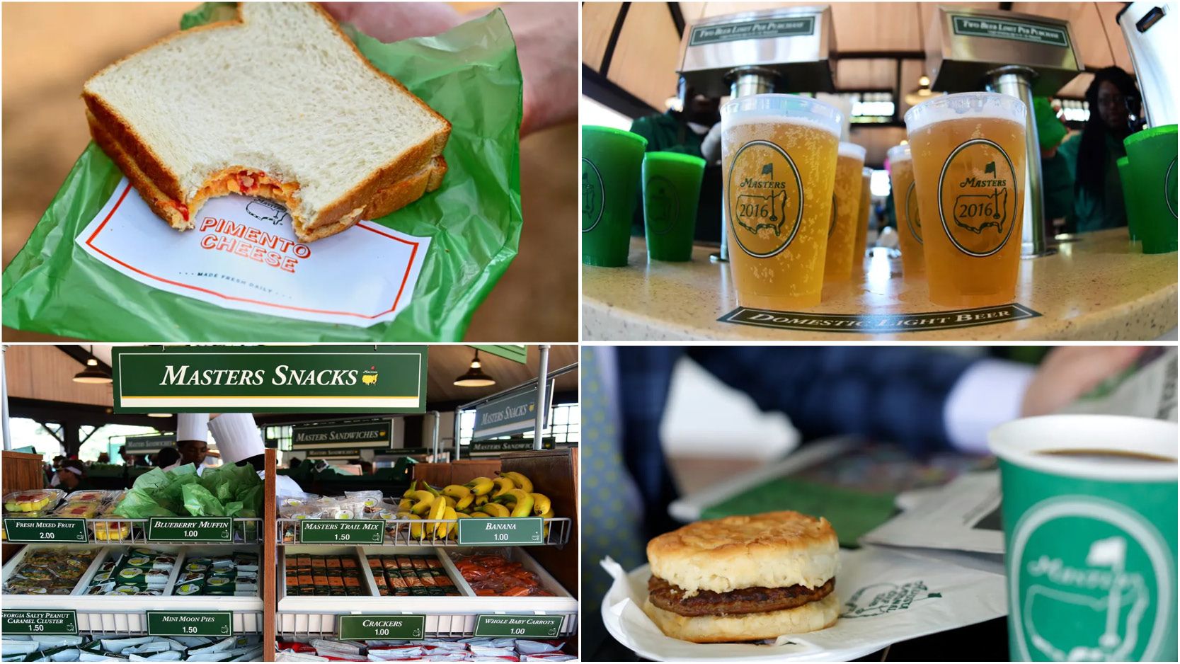 The Incredible Masters Concession Menu: Featuring $5 Beer and Iconic $1 ...