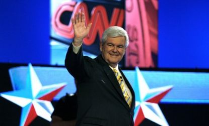Newt Gingrich's presidential campaign has been plagued by gaffes and defections, but he persists, perhaps, some commentators suggest, because his candidacy is lucrative.