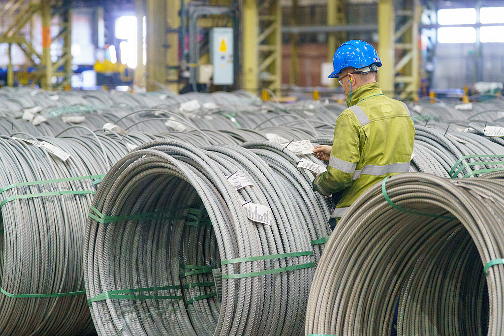 British steel industry worker in Sheffield