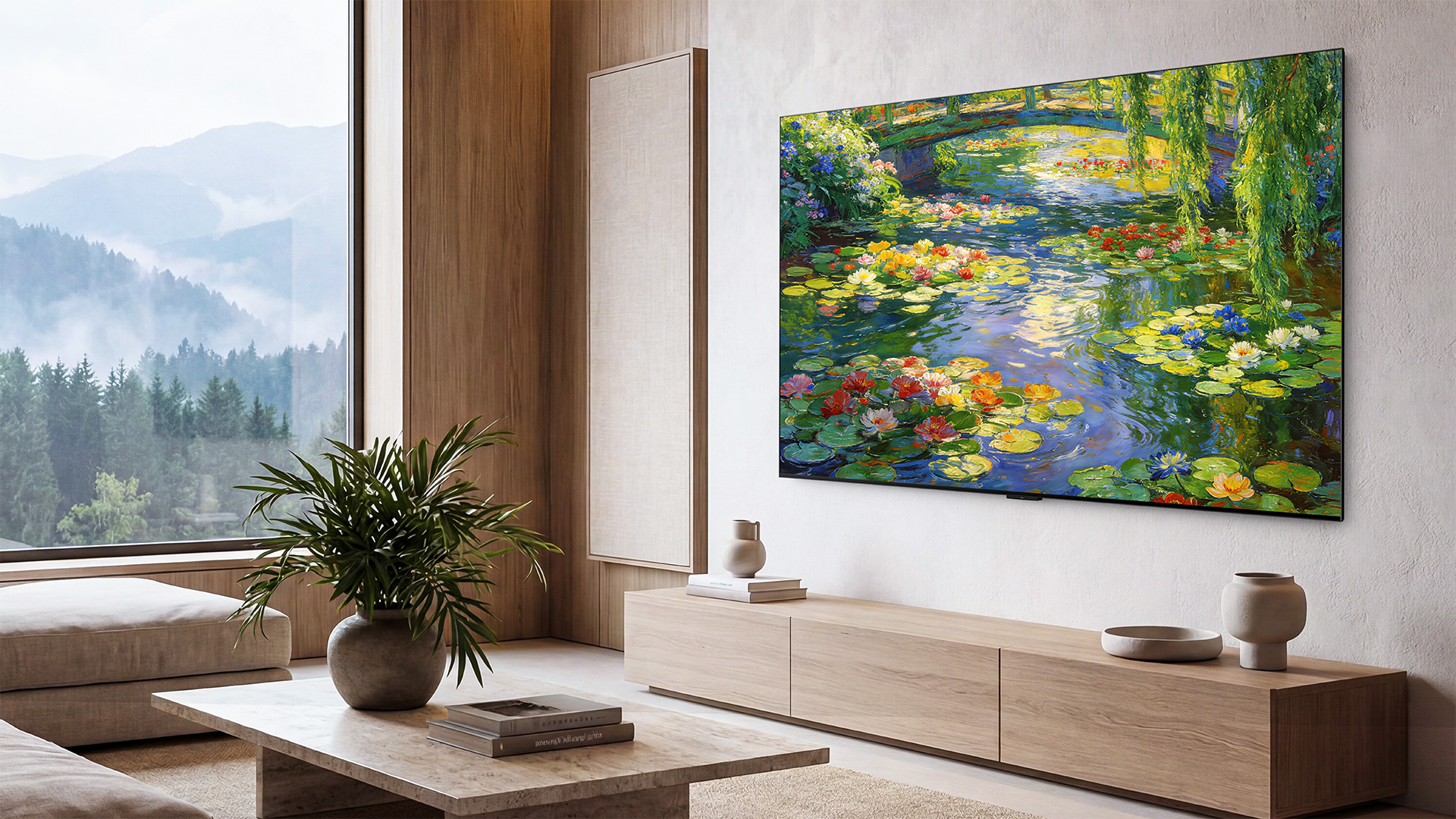 TCL C6L QD-Mini LED TV lifestyles showing television in a living room environment