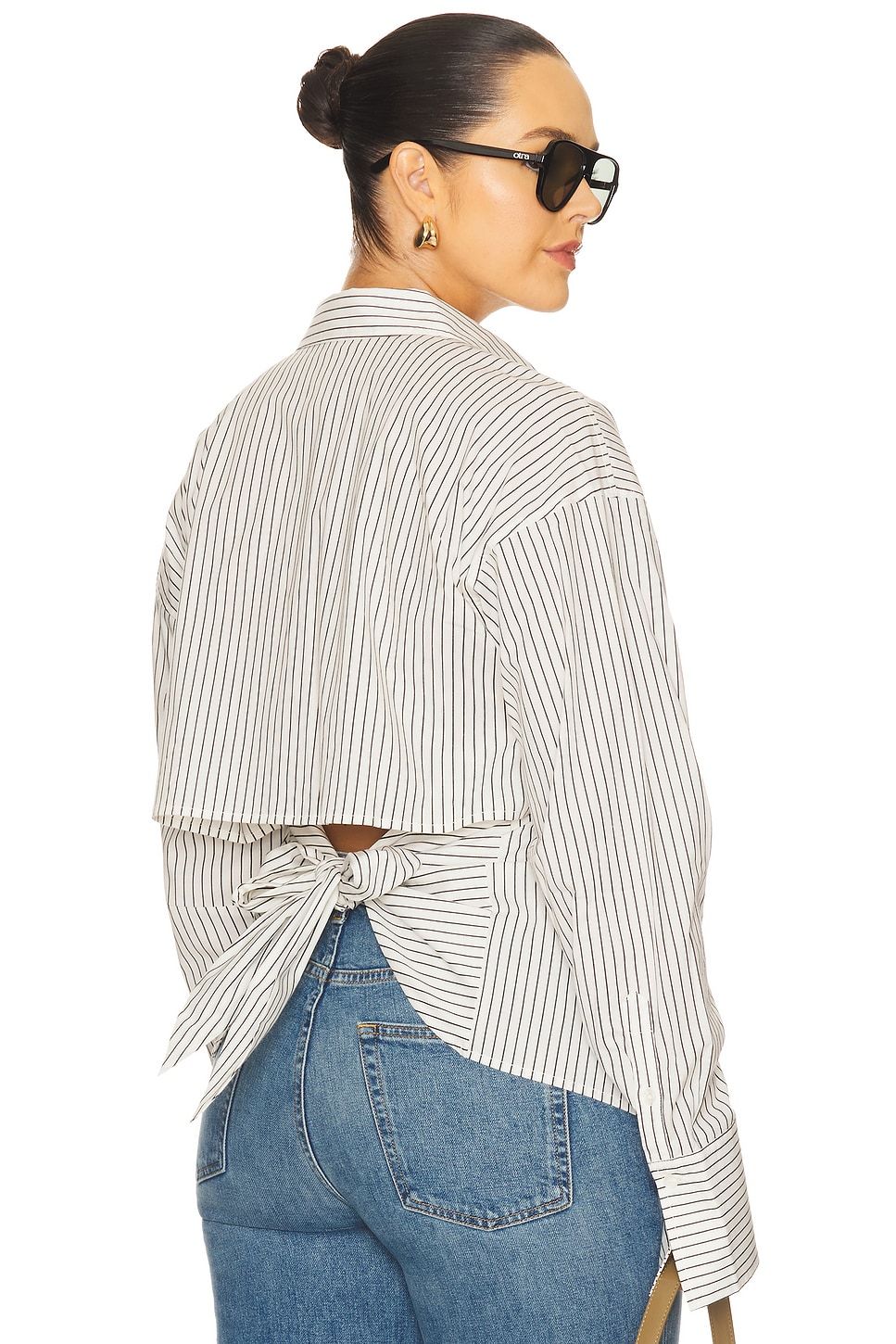 Poplin Tie Back Shirt