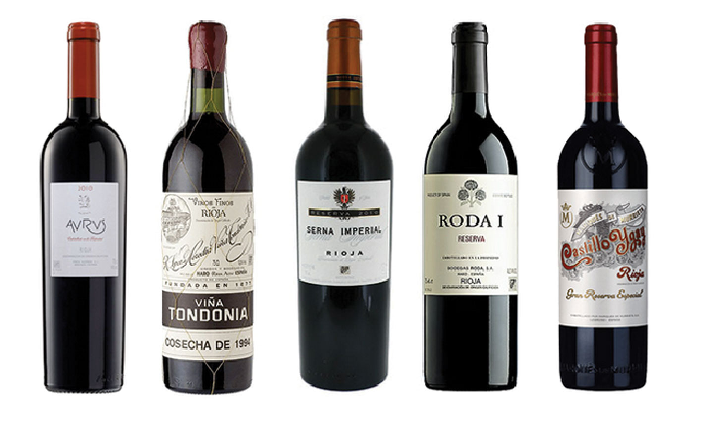 Rioja bottles