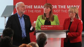Jeremy Corbyn, Angela Rayner and Rebecca Long-Bailey