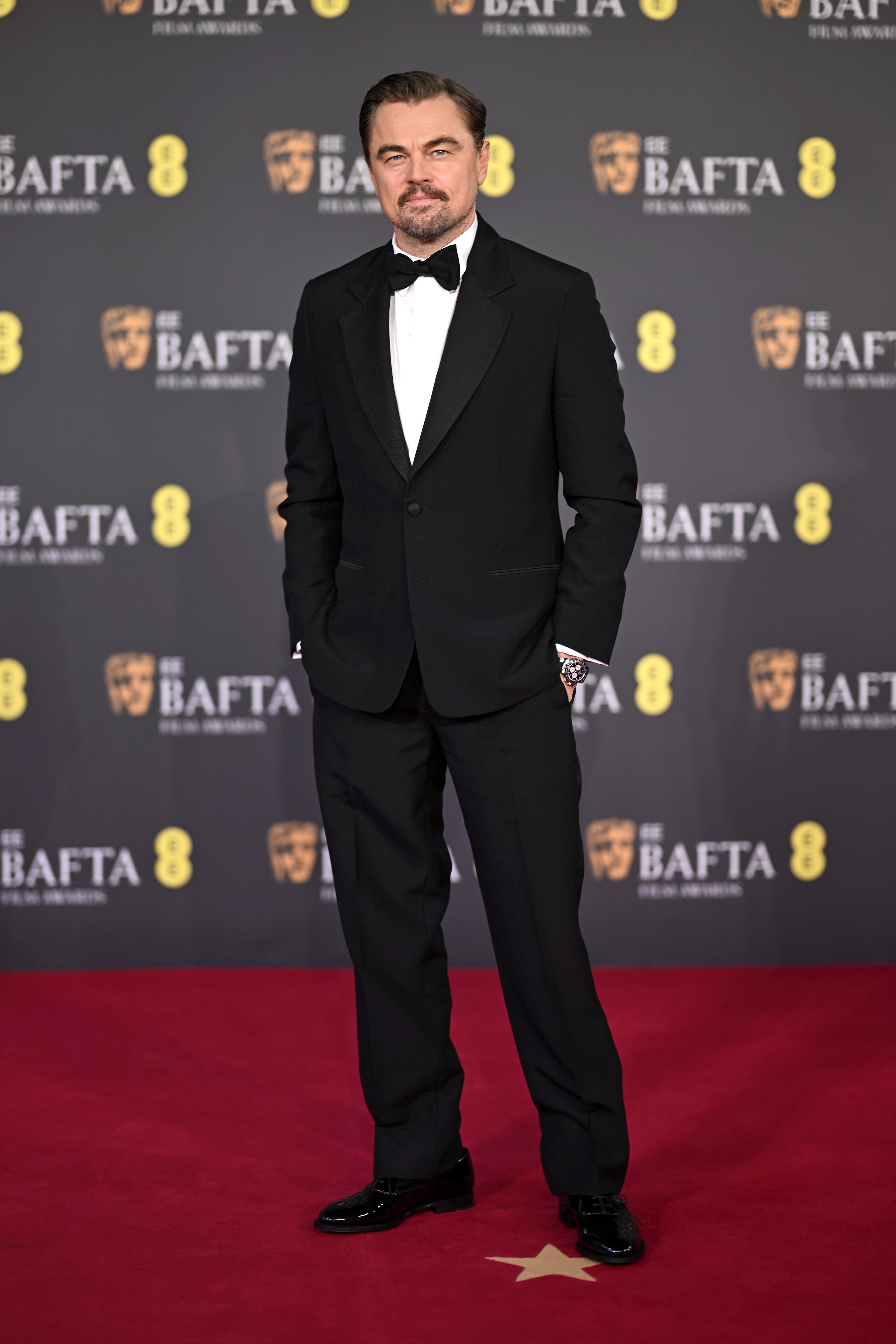 Leonardo Di Caprio attends the 2026 EE BAFTA Film Awards at The Royal Festival Hall