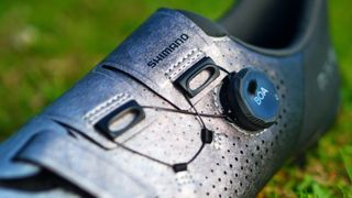 Shimano RX801 gravel shoe BOA detail