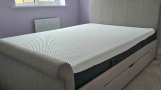 The Emma Luxe Cooling Mattress on a bed