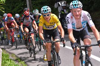 Tao Geoghegan Hart leads Geraint Thomas