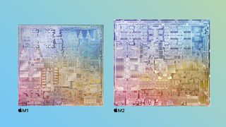 Apple M2 chip vs M1 comparison shot