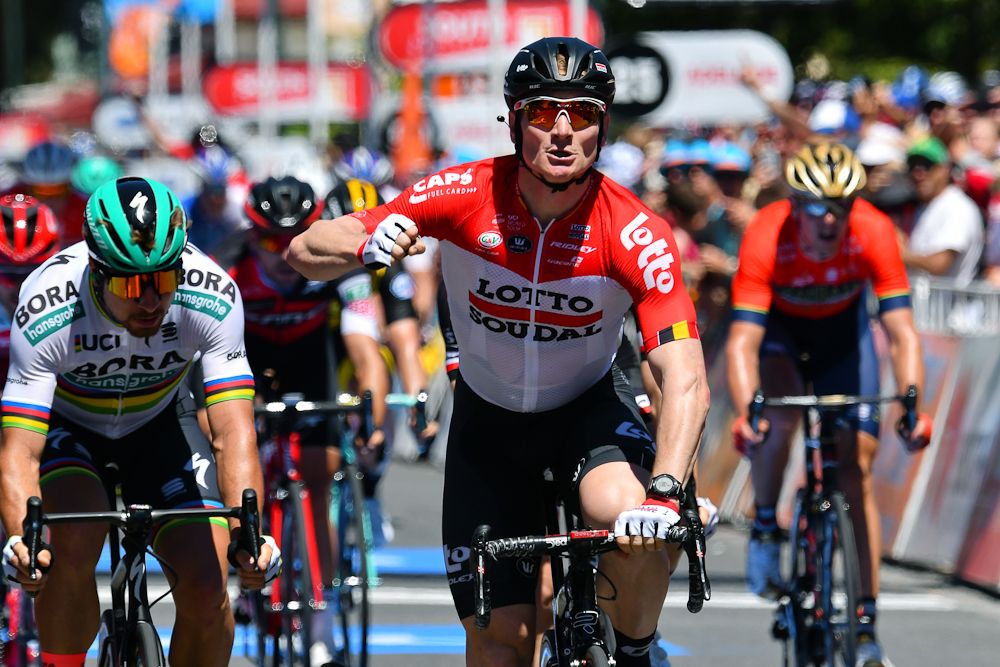 Andre Greipel wins stage 1 at the 2018 Tour Down Under