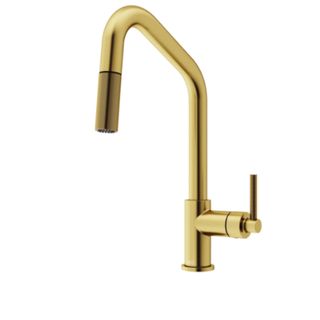 gold effect kitchen faucet 