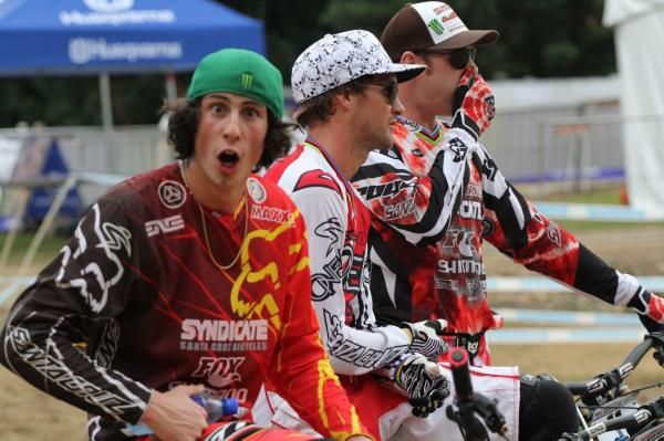 Josh Bryceland, Greg Minnaar and Steve Peat