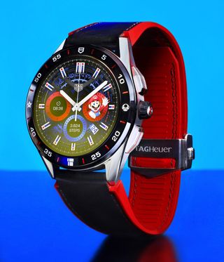 Black and red watch