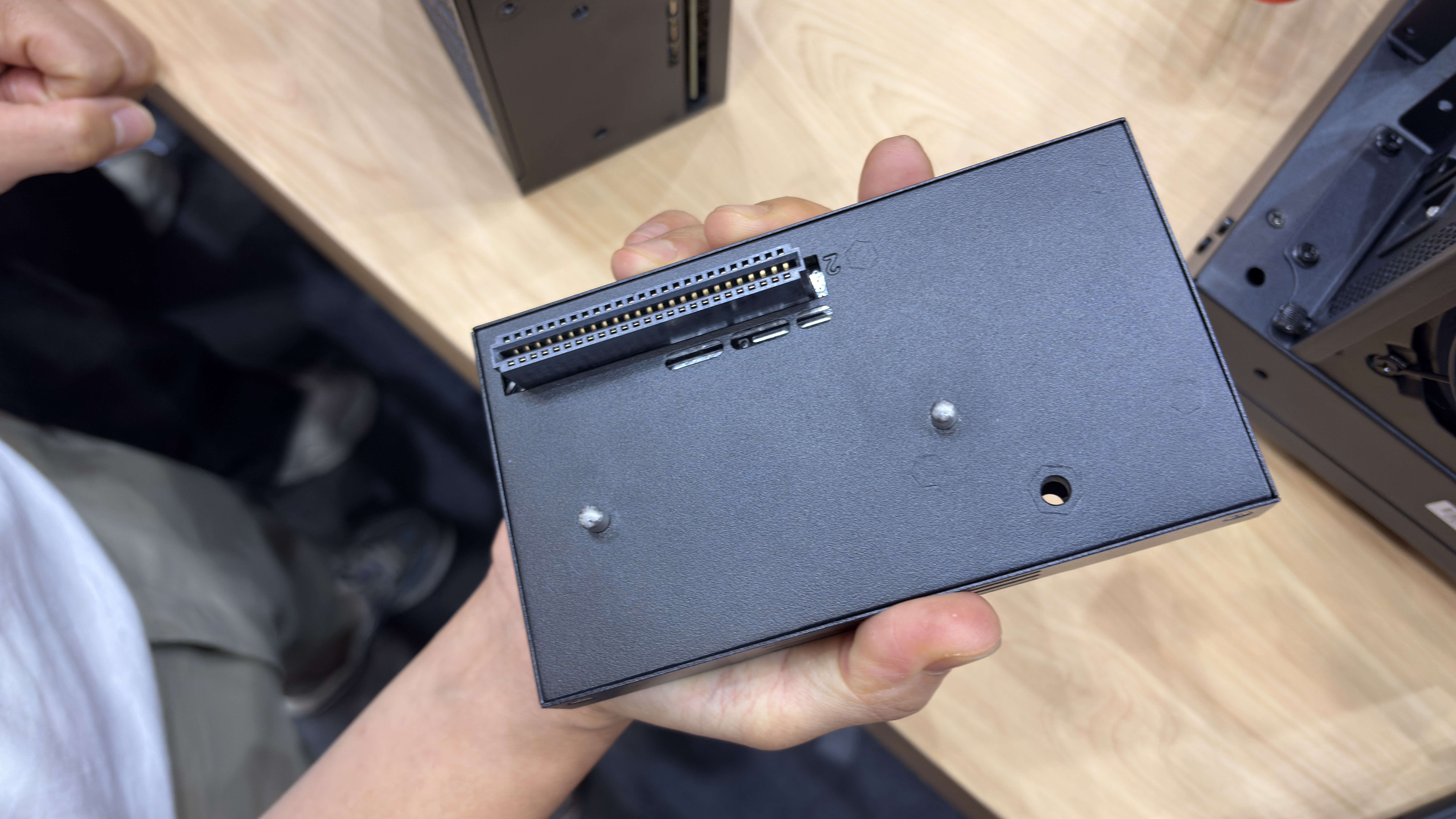 Thermaltake's new novel PSU design at Computex 2026.