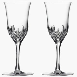 Waterford Lismore Essence Set of Two Lead Crystal Champagne Flutes