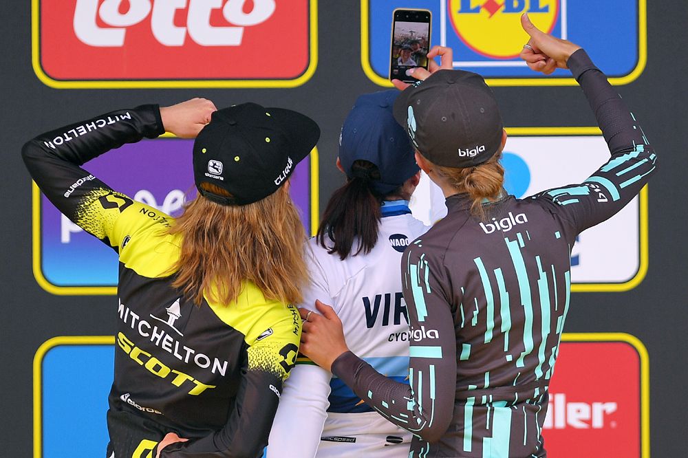 Marta Bastianelli (Virtu) wins Tour of Flanders, Annemiek van Vleuten (Mitchelton-Scott) was second, Cecilie Uttrup Ludwig (Bigla) was third