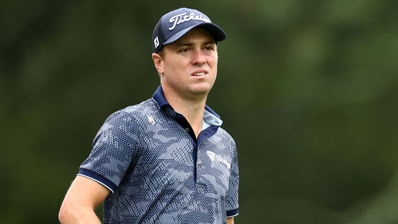 Justin Thomas at the Tour Championship 