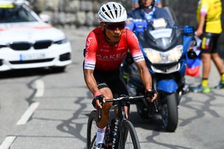 SERRE CHEVALIER FRANCE JULY 13 Nairo Alexander Quintana Rojas of Colombia and Team Arka Samsic competes in the chase group at Col du Galibier 2630m during the 109th Tour de France 2022 Stage 11 a 1517km stage from Albertville to Col de Granon Serre Chevalier 2404m TDF2022 WorldTour on July 13 2022 in Col de GranonSerre Chevalier France Photo by Tim de WaeleGetty Images