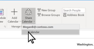 How to share Outlook calendar