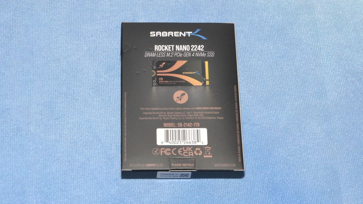 Sabrent Rocket Nano 2242 1TB