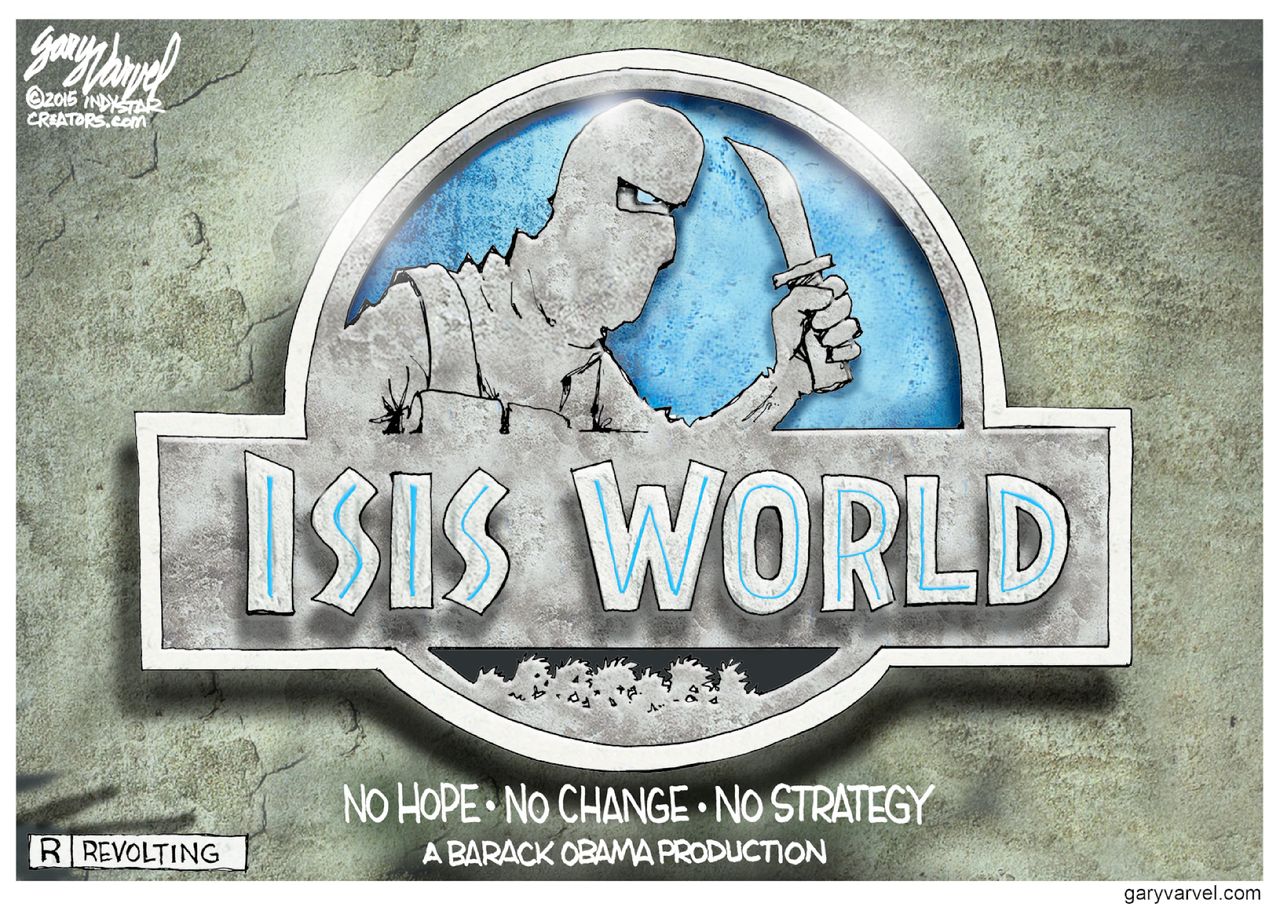 Obama cartoon World ISIS