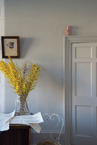 A wall painted in Purbeck Stone by Farrow & ball