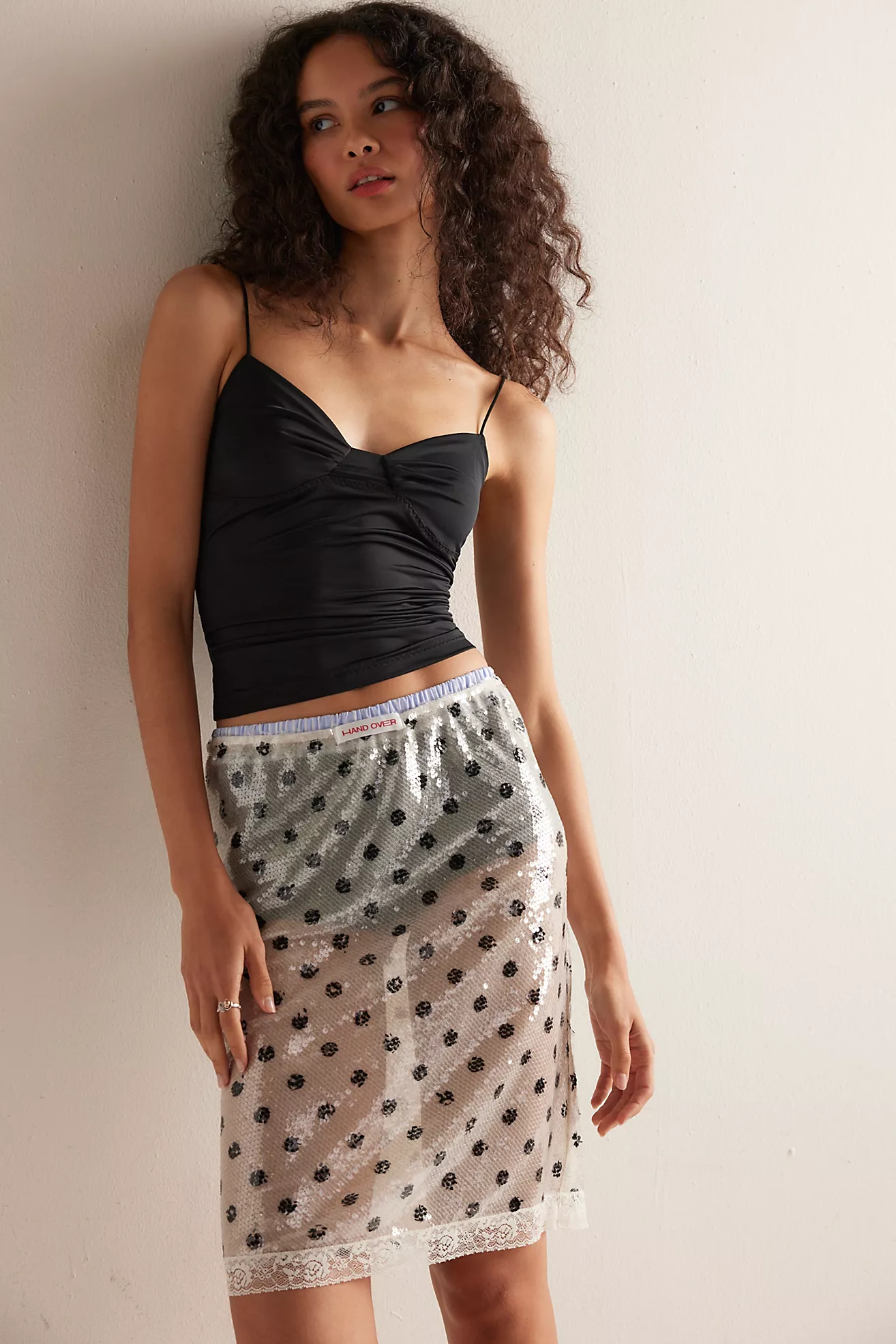 Hand Over Leandro's Half Slip