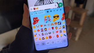 Emoji Kitchen mashups on Gboard on an Android phone.