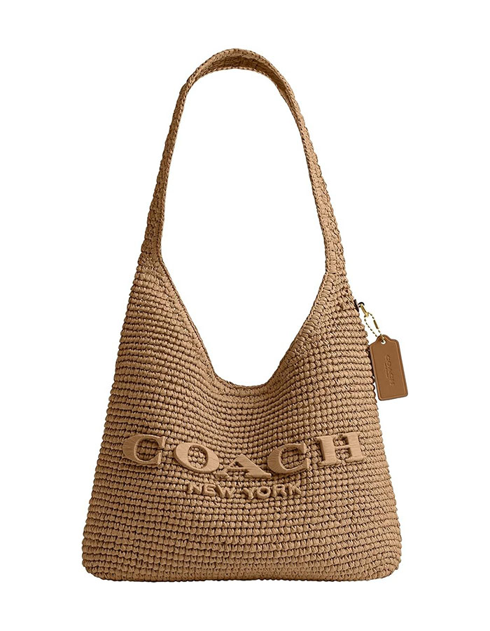 Coach , Brooklyn Shoulder Bag 28 in Straw