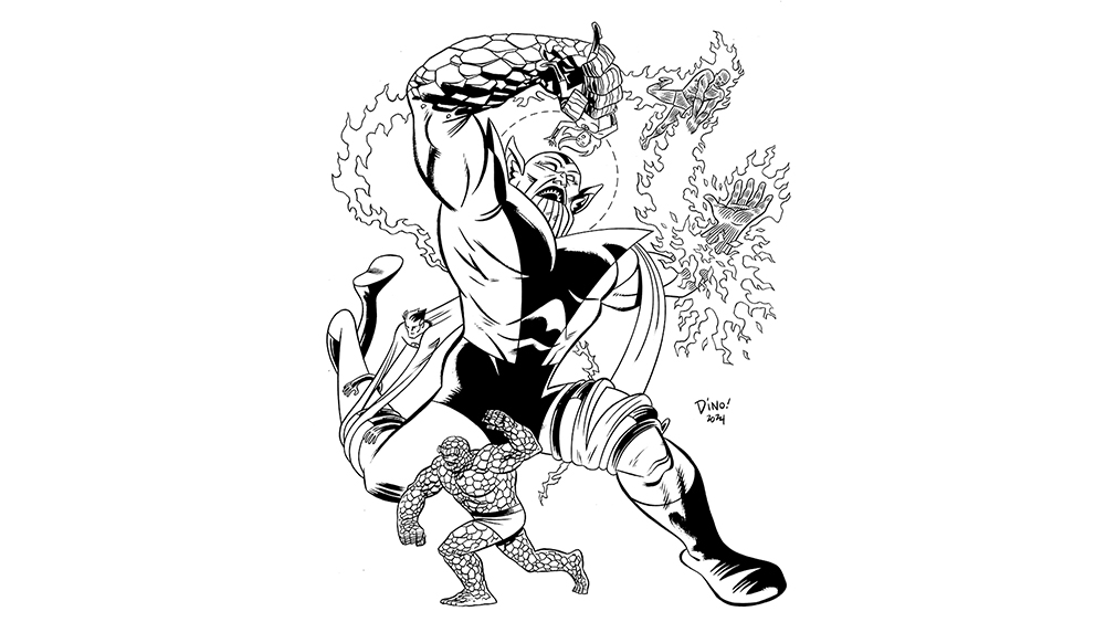 Fantastic Four comic art