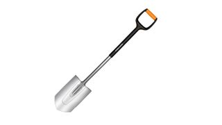 Fiskars Xact Large Digging Spade in black and yellow, the best garden spade on our list