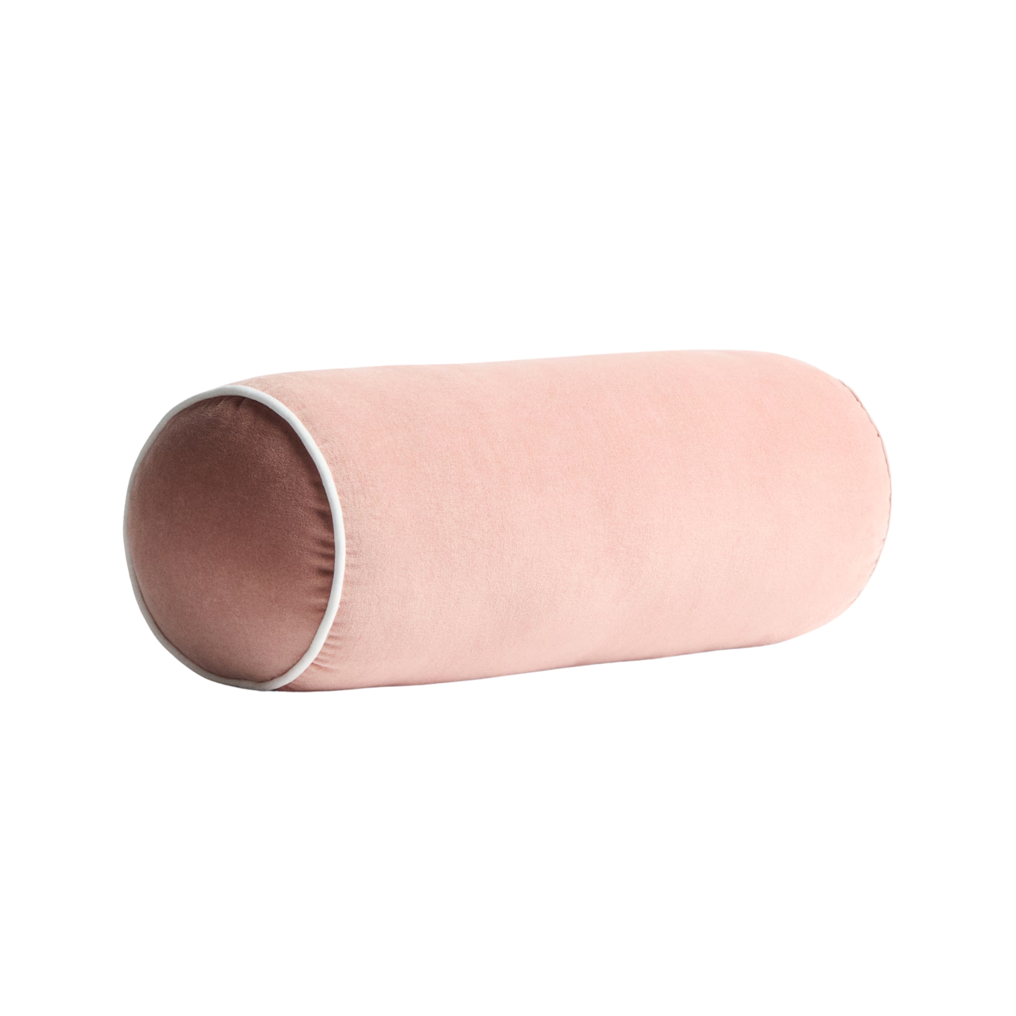 dusty pink bolster pillow