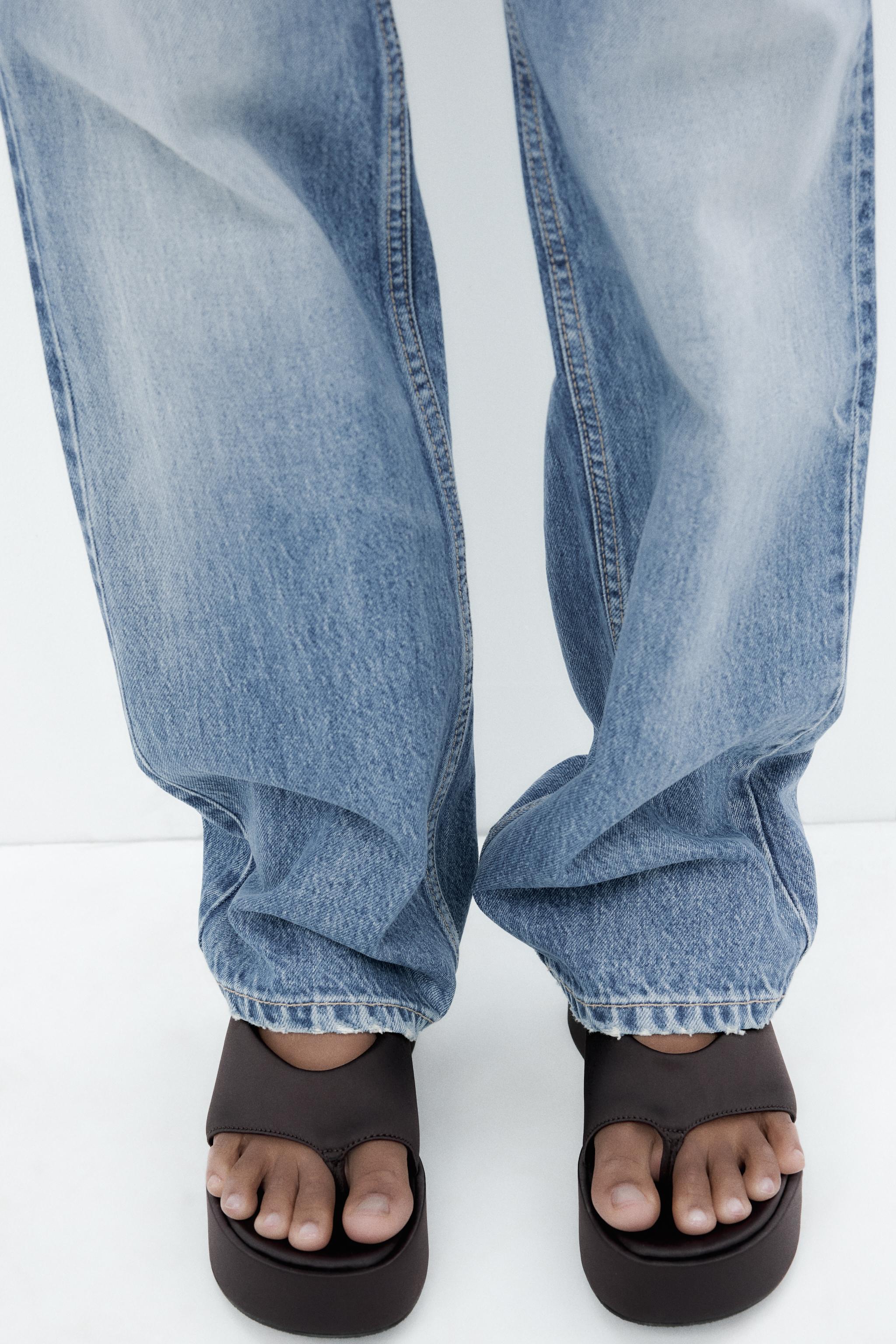 Satin-Effect Platform Sandals
