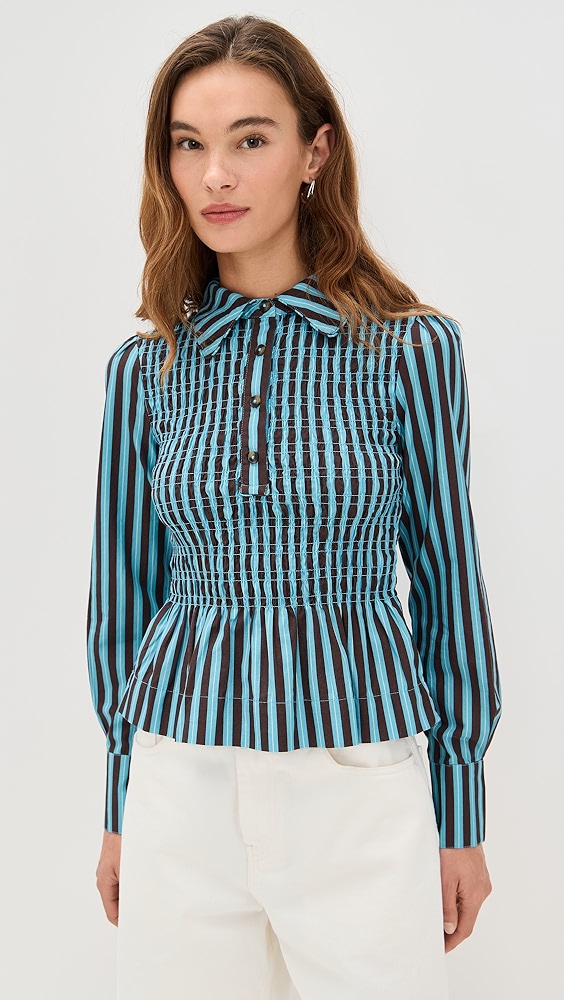 Damson Madder Hazel Shirred Shirt