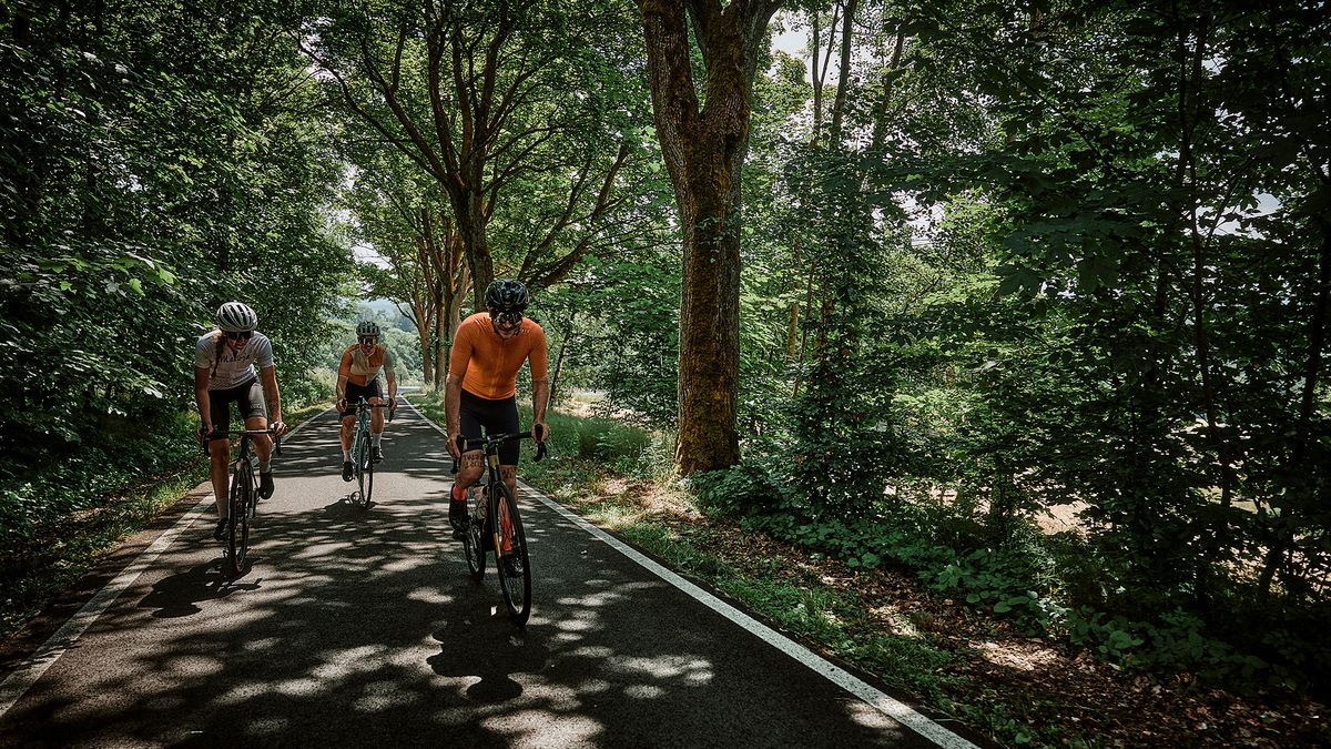 a group riding a bike in Northern Czech