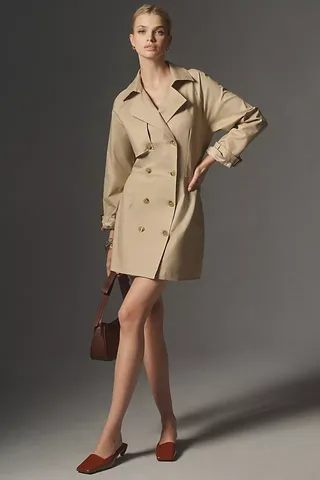 Mare Mare X Anthropologie Trench Coat Dress