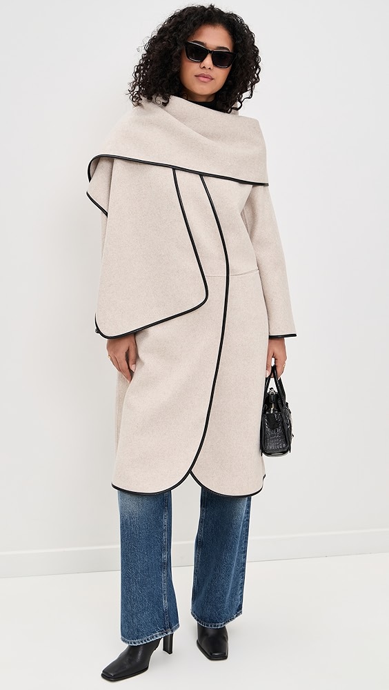 Avec Les Filles Coat Cocoon Scarf