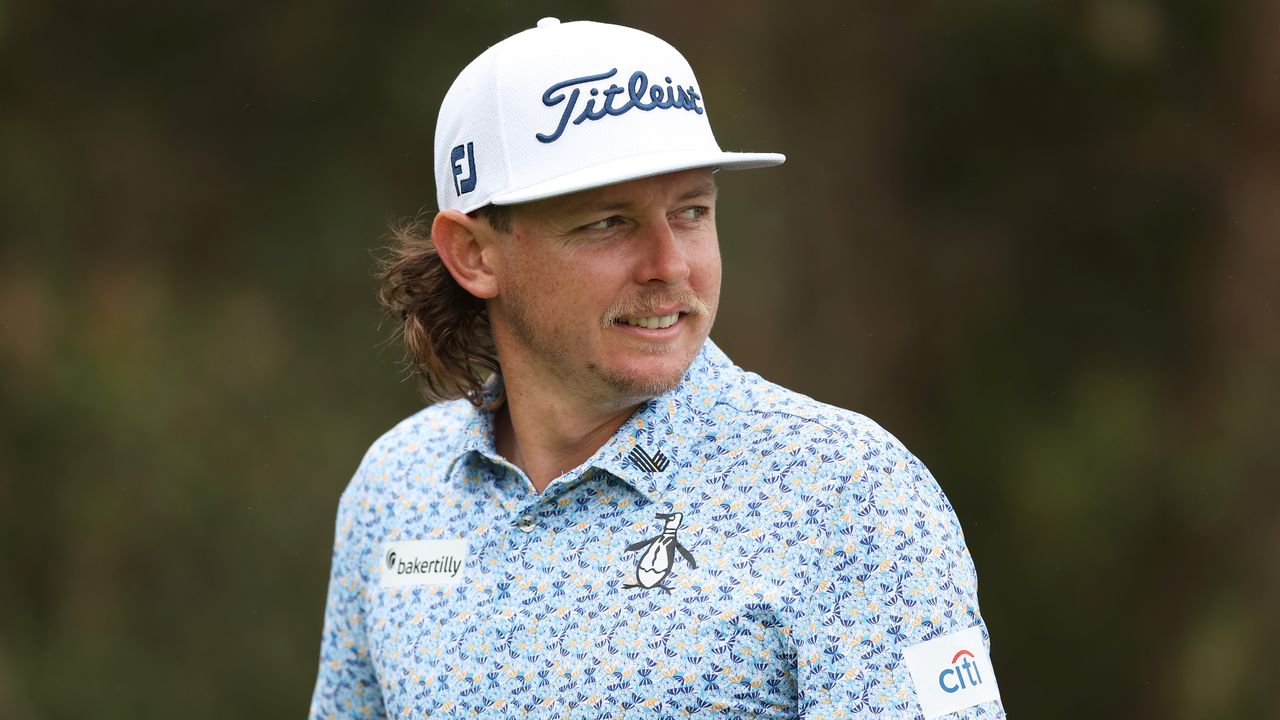 Cameron Smith during a practice round prior to the ISPS Handa Australian Open