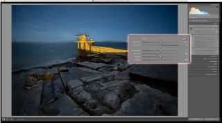Lightroom tutorial moonlit landscape