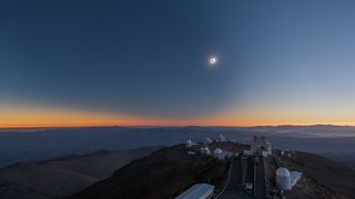 A wide-angle image of a total solar eclipse as seen from ESO’s La Silla Observatory in Chile on July 2, 2019. (Image credit: P. Horálek/ESO)