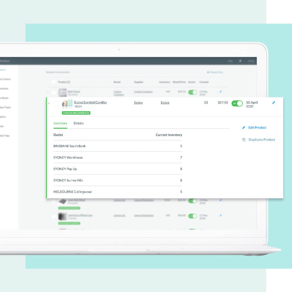 Vend POS inventory stock management