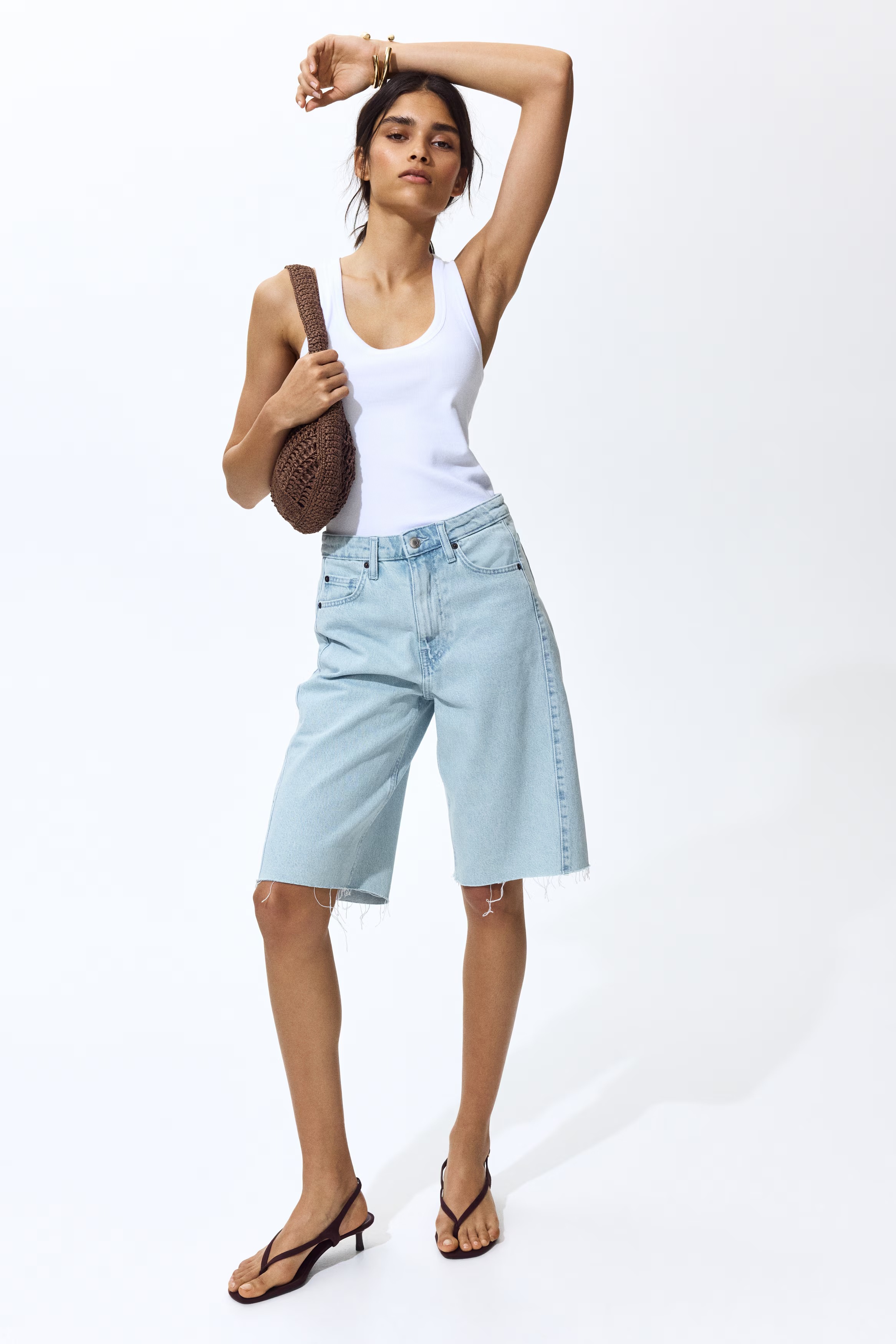 H&amp;M, Denim Bermuda Shorts