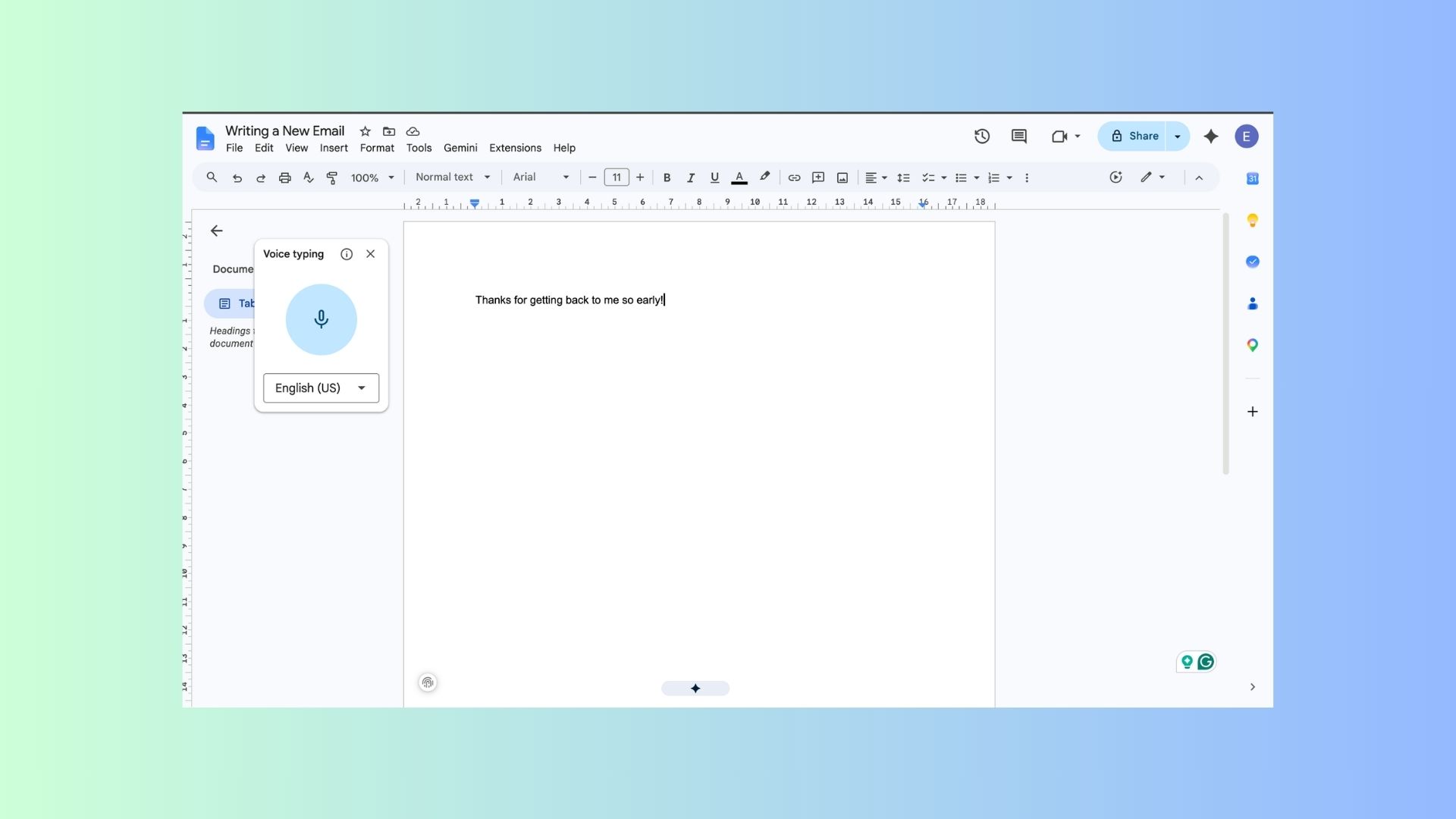 Google Docs به صورت زنده