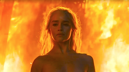 Daenerys Targaryen nude scene on Game of Thrones