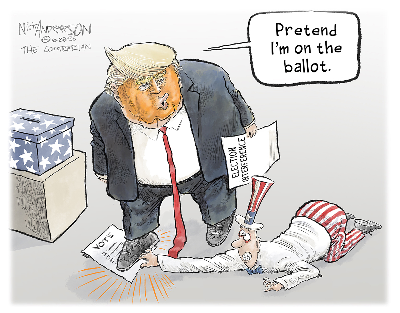 Political cartoon
