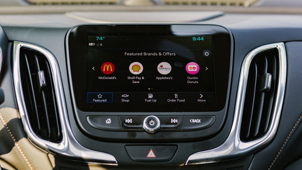 Yes, you can buy a donut and coffee with the Chevy Equinox