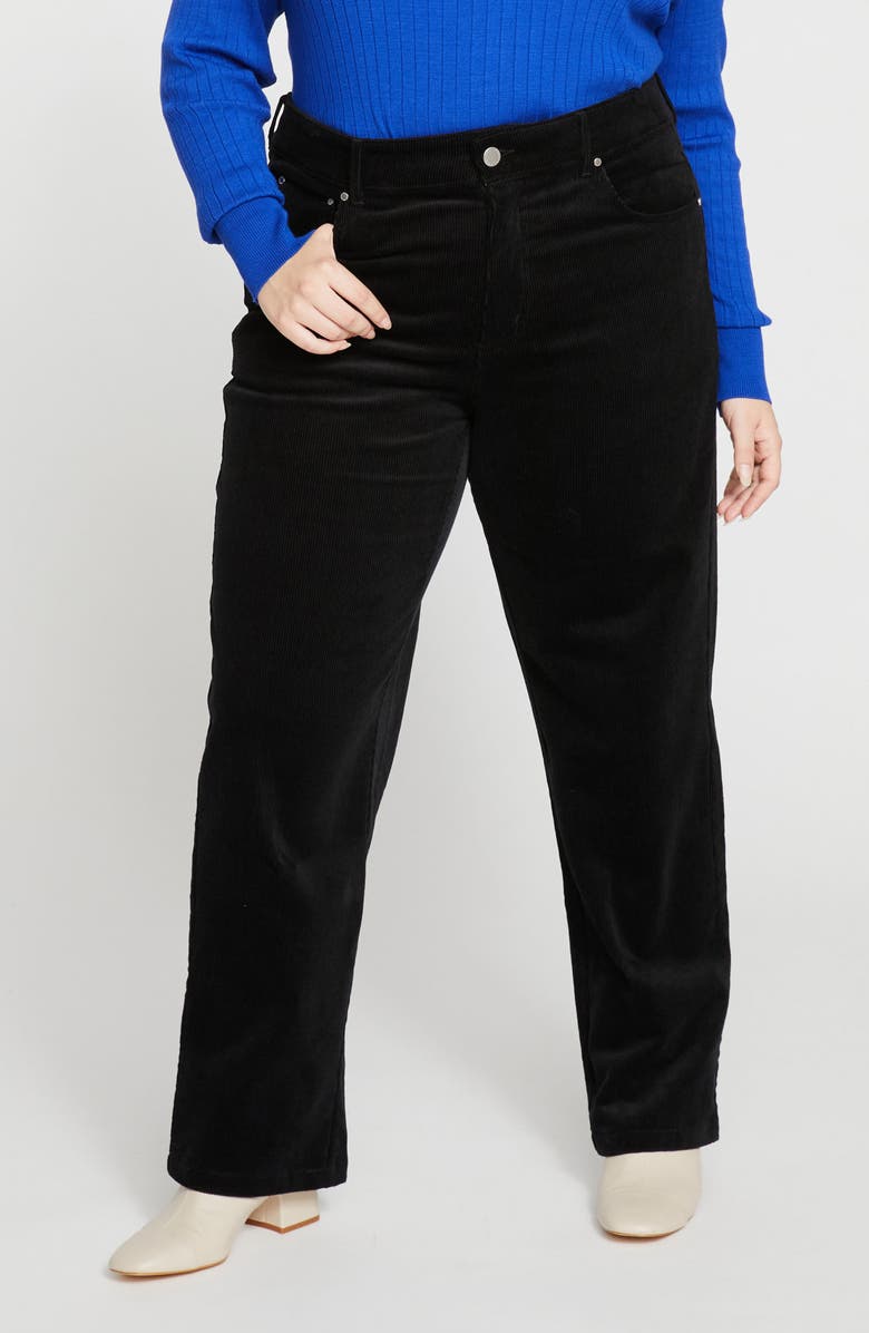 Cassidy High Waist Corduroy Straight Leg Pants