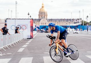 Italy&#039;s Filippo Ganna recons the Paris Olympics time trial course